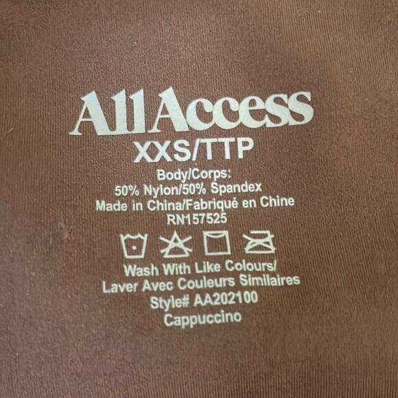 ALL ACCESS (Revolve) Tempo Crop Tank in Cappuccino - Picture 2 of 4